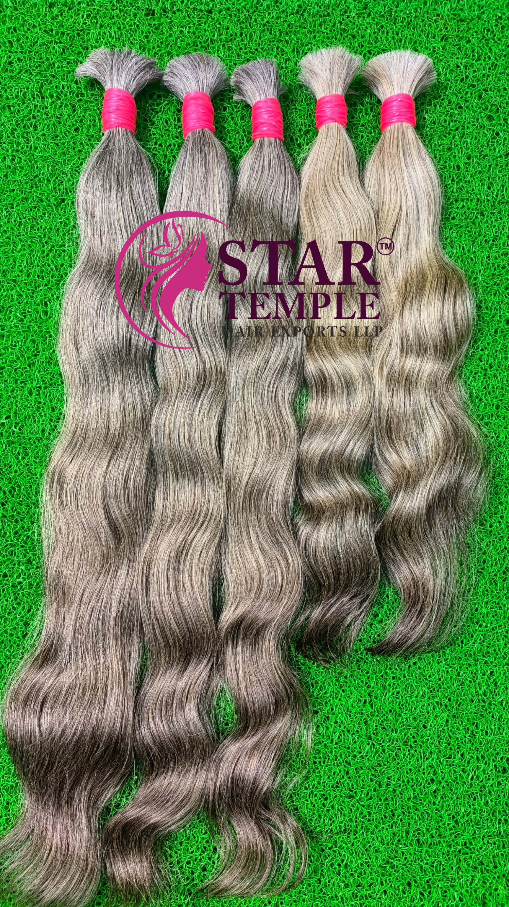 Natural Gray Bulk Hair